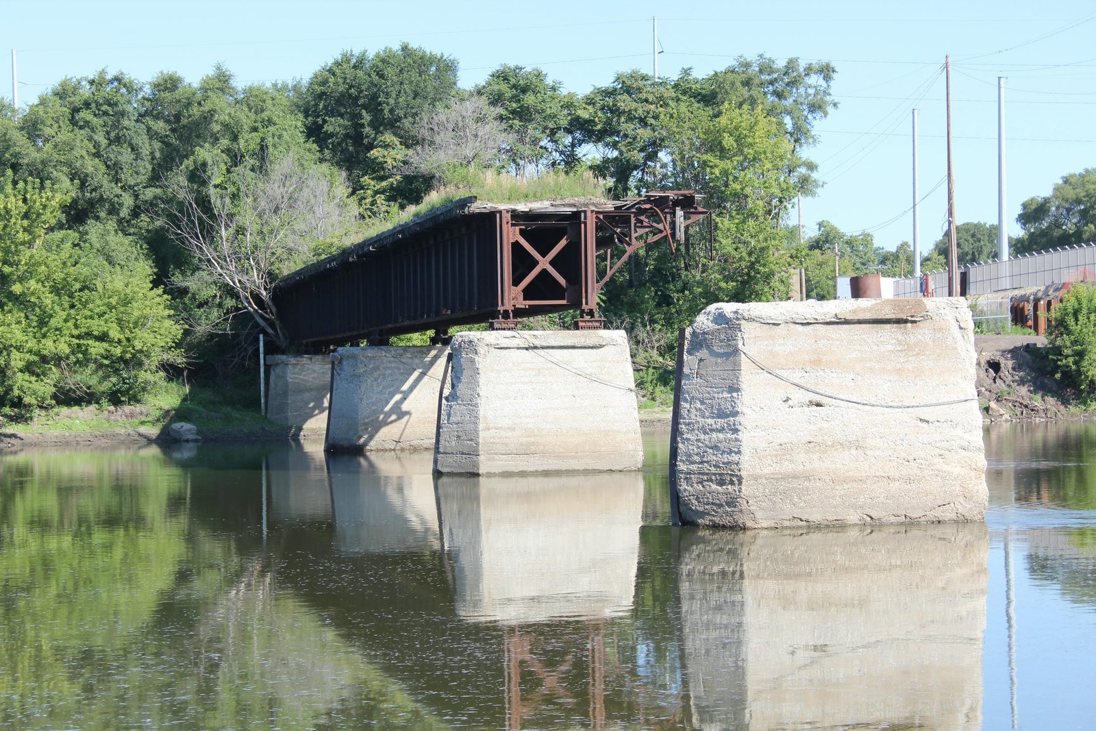 Looking north